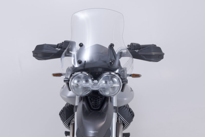 Kit protège-mains Adventure Noir. Moto Guzzi V85 TT (19-) / Travel (19-).