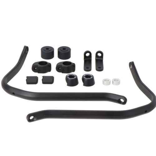 Kit de montage des protège-mains Noir. Modèles Honda NC (11-), modèles Suzuki.