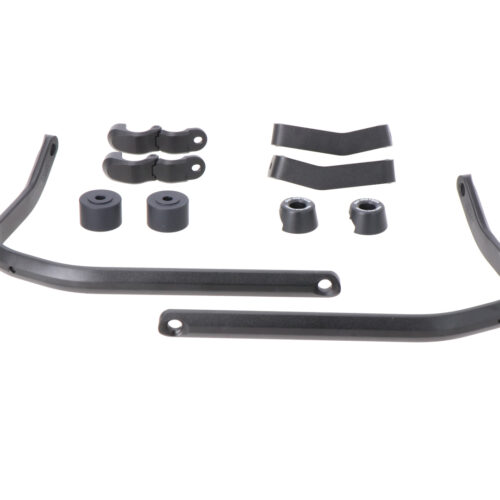 Kit de montage des protège-mains Noir. Modèles Honda / Suzuki / Triumph.