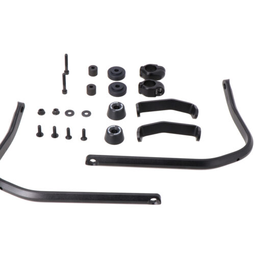 Kit de montage des protège-mains Noir. Honda CRF300L, Triumph Scrambler 400X.