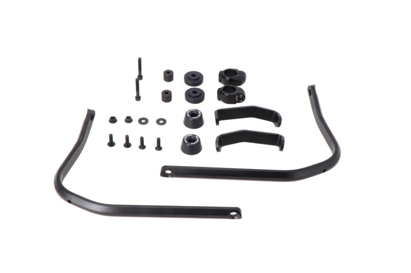 Kit de montage des protège-mains Noir. Honda CRF300L, Triumph Scrambler 400X.