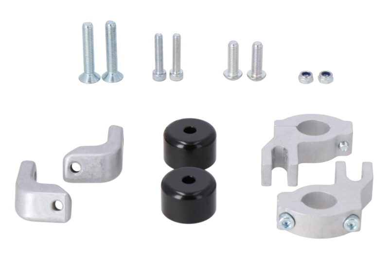 Kit de montage pour protège-mains Noir. Kawasaki KLR 650 (22-).