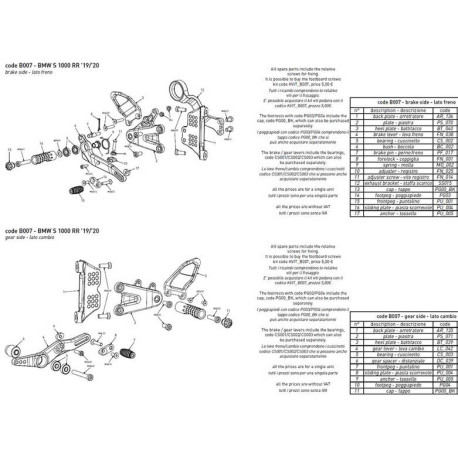 INSERT PEDALE DE FREIN