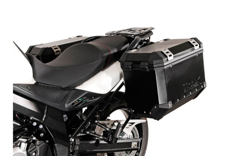 Supports valises EVO Noir. Suzuki DL 650 (11-16).