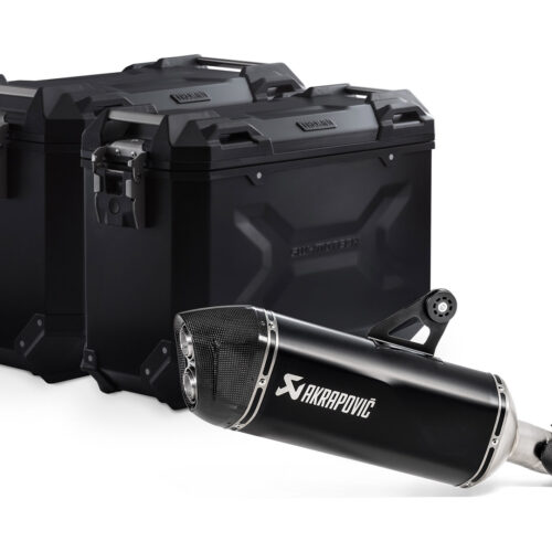Kit valises TRAX ADV + Akrapovic. 45/37 l. BMW R 1250 GS/Adv/Rallye (18-).