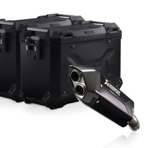 Kit valises en aluminium TRAX ADV + Akrapovic. 45/45 l. BMW R 1300 GS (23-).