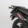 Supports valises EVO Noir. Renforcé. Kawasaki KLR650 (08-18).