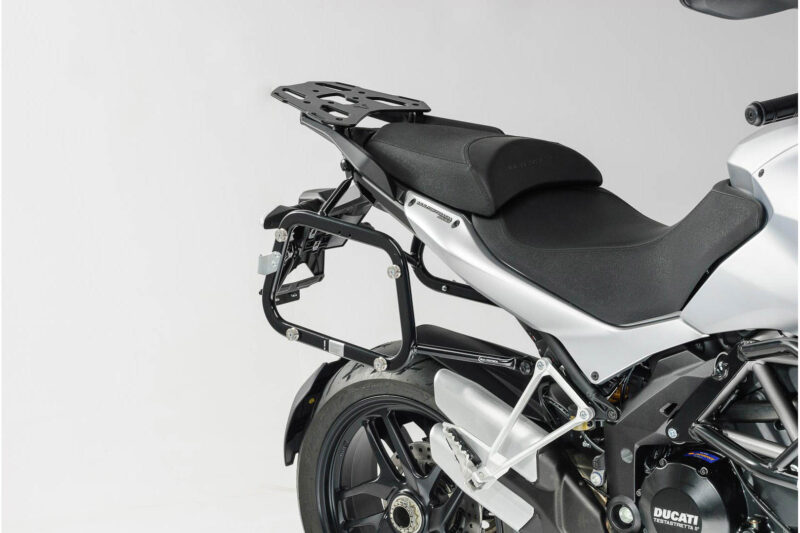 Supports valises EVO Noir. Ducati Multistrada 1200 / S (10-14).