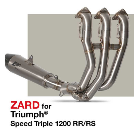 KIT COLLECTEUR ZARD 3 EN 1 TRIUMPH SPEED TRIPLE 1200