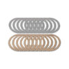 KIT DISQUES EMBRAYAGE DUCATI OEM LISSE ET GARNIS 48 DENTS METAL FRITTÉ KIT DISQUES EMBRAYAGE DUCATI OEM LISSE ET GARNIS 48 DENTS METAL FRITTÉ