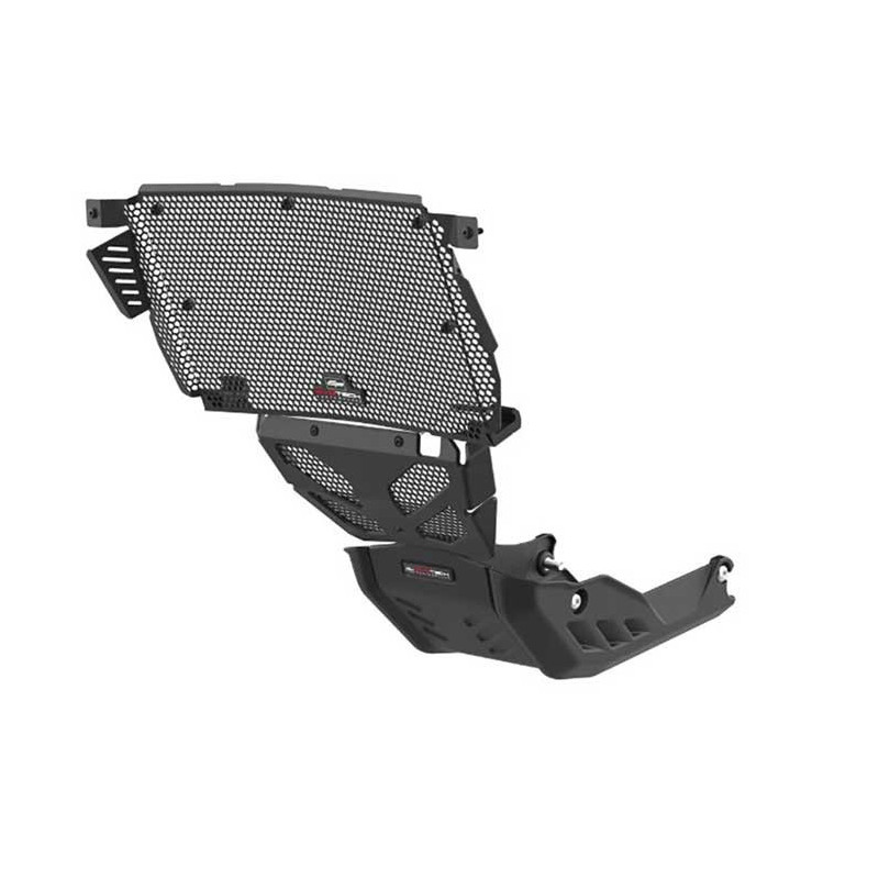 KIT GRILLE DE RADIATEUR + SABOT MOTEUR DUCATI 698 MONO RVE