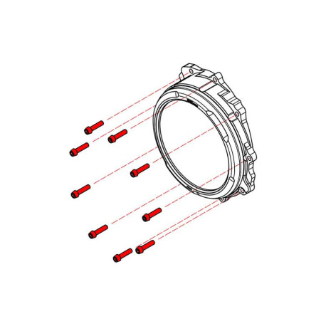 KIT VISSERIE TITANE COUVRE EMBRAYAGE MV AGUSTA