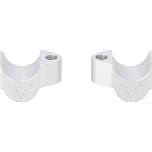 Réhausseur de guidon H= 20mm. Argent. Triumph Tiger 900 GT/Rally Pro.