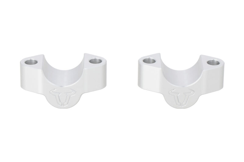 Réhausseur de guidon H= 20mm. Argent. Triumph Tiger 900 GT/Rally Pro.