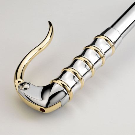 LEVIER RETRO LINE KUSTOM TECH CHROME ET LAITON POLI