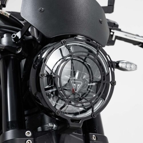 Protection de phare Grille. Noir. Triumph Trident 660 (21-).