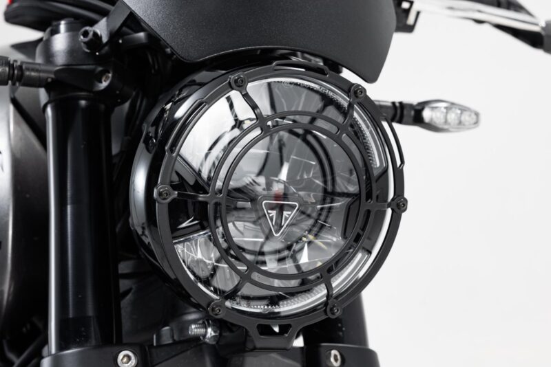 Protection de phare Grille. Noir. Triumph Trident 660 (21-).