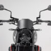 Protège leviers avec déflecteur de vent Noir. Pour modèles KTM / Triumph.