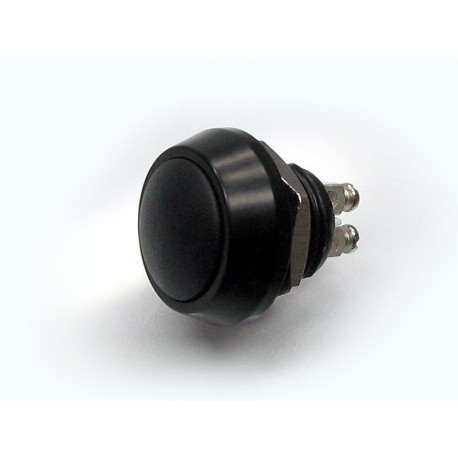MINI BOUTON POUSSOIR M12 NOIR