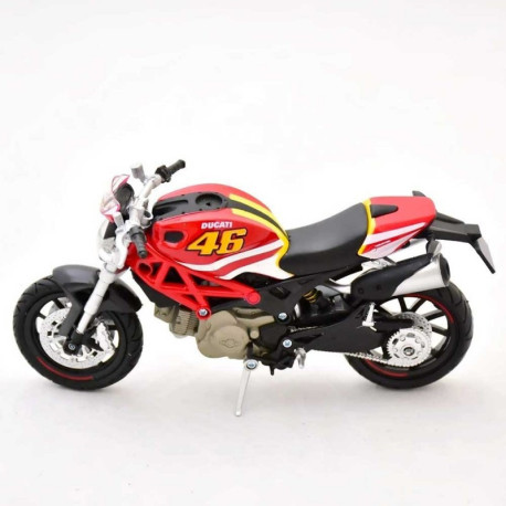 Miniature moto Ducati Monster 796 Rossi Edition 1/12
