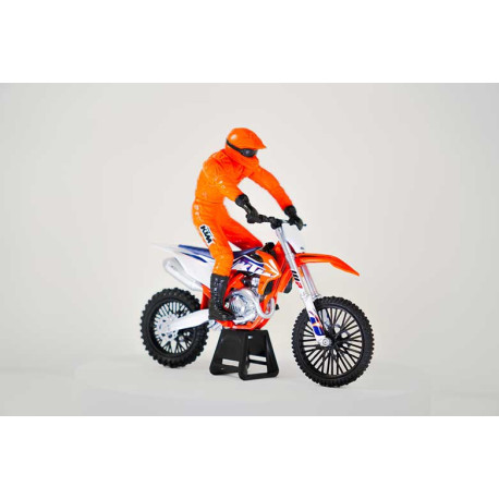 MOTO CROSS KTM SX450F + RIDER 1/12°
