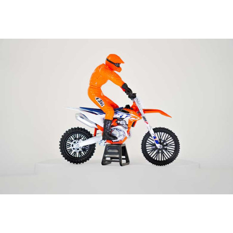 MOTO CROSS KTM SX450F + RIDER 1/12°