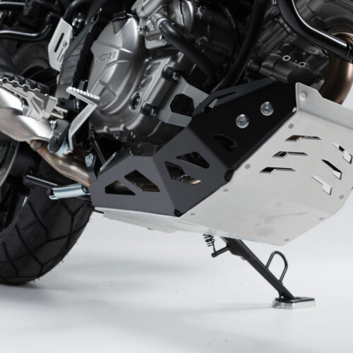 Sabot moteur Noir/Gris. Suzuki DL650 (11-) / XT (15-).