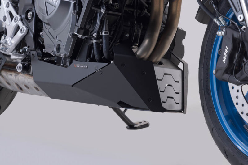 Sabot moteur urbain Noir/Argent. Suzuki GSX-8S (22-)/GSX-8T (25-).