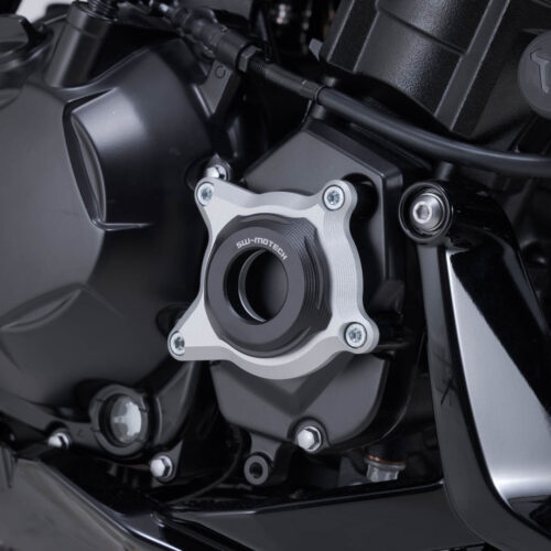 Protection de couvercle de carter moteur Noir/Gris. Kawasaki Z1100 (25-).