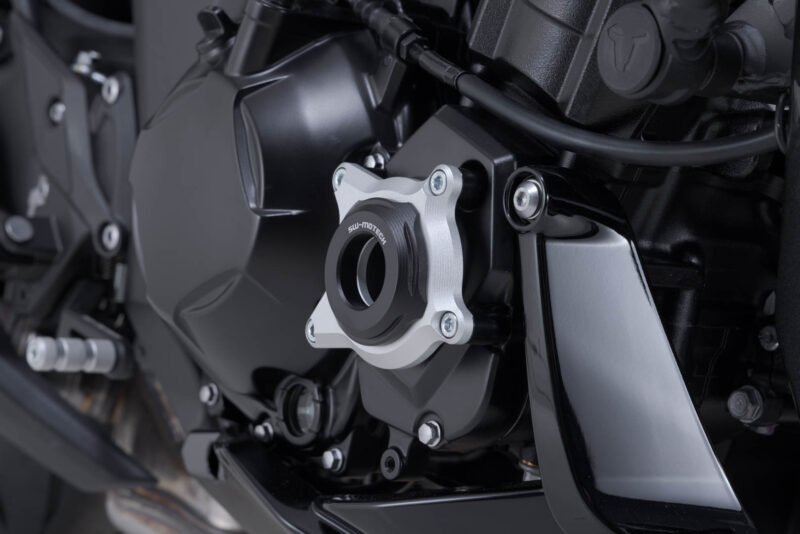 Protection de couvercle de carter moteur Noir/Gris. Kawasaki Z1100 (25-).