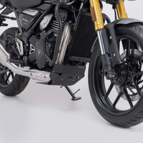 Sabot moteur Noir. Triumph Speed 400 (23-).