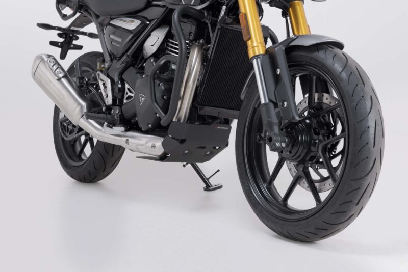 Sabot moteur Noir. Triumph Speed 400 (23-).