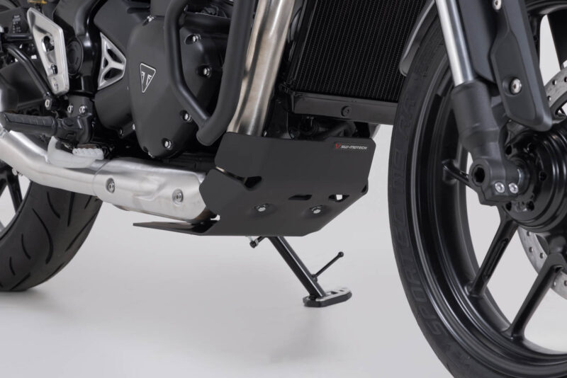 Sabot moteur Noir. Triumph Speed 400 (23-).