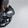 Supports pour feux additionnels Noir. KTM 1050/1090 Adv., 1190 Adv./R.