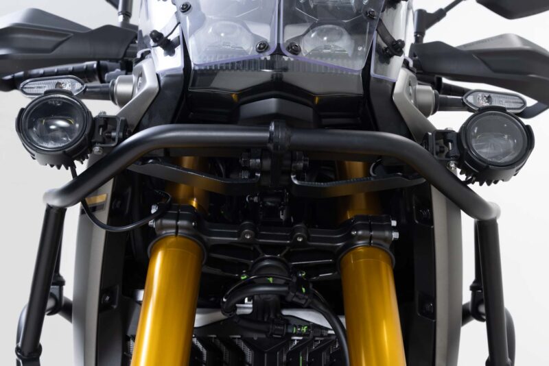 Supports pour feux additionnels Noir. Yamaha Ténéré 700 / Rally (24-).