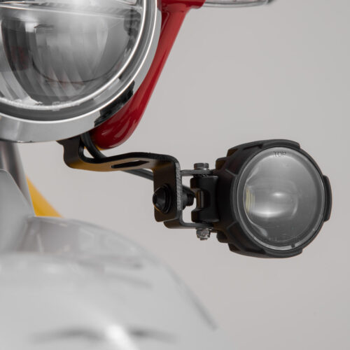 Supports pour feux additionnels Noir. Moto Guzzi V85 TT (19-23).