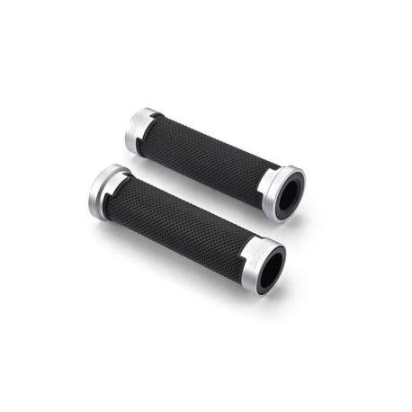 PAIRE DE POIGNEE 22MM ALUMINIUM DAYTONA NOIR, 125MM