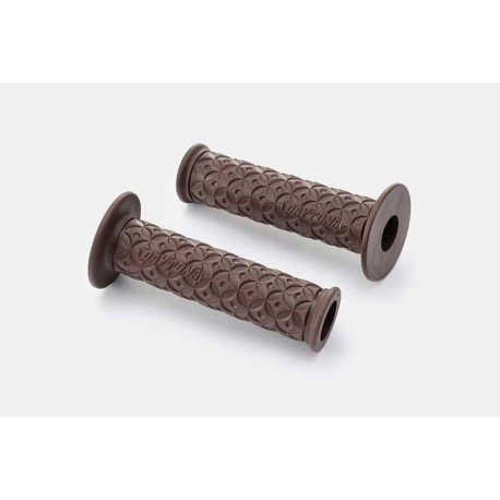PAIRE DE POIGNEE GRIPPY GRIP NINJA MARRON 22MM