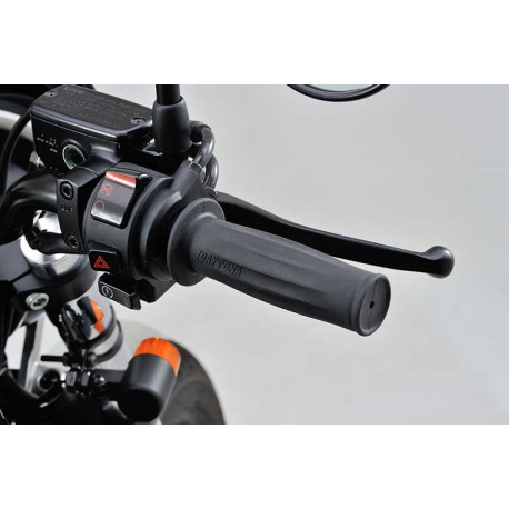 PAIRE DE POIGNEES DAYTONA GRIPPYGRIP NOIRES 25.4MM