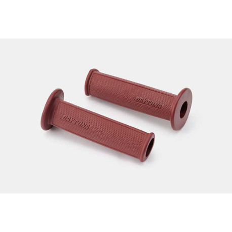 PAIRE POIGNEESGGD-DELTA 22MM NOIR ROUGE,123MM,PERCEES