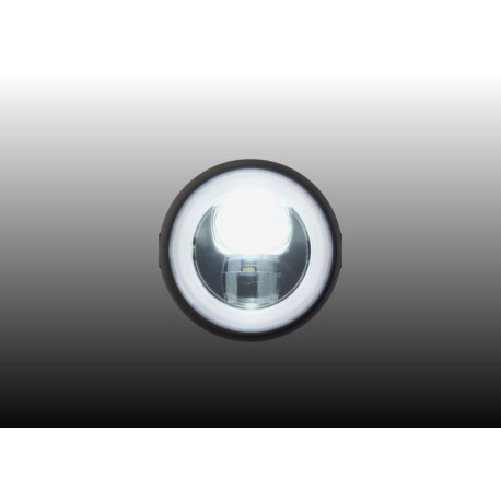 Phare noir LED 135mm Daytona fixation dessous