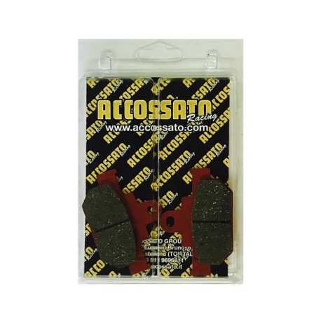 Plaquette De Frein avant (ou arrière suivant modèle) Accossato AGPA163 (dimensio