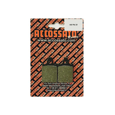 Plaquette De Frein avant (ou arrière suivant modèle) Accossato AGPA27 (dimension