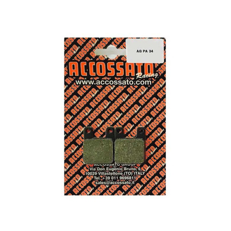 Plaquette De Frein avant (ou arrière suivant modèle) Accossato AGPA34 (dimension