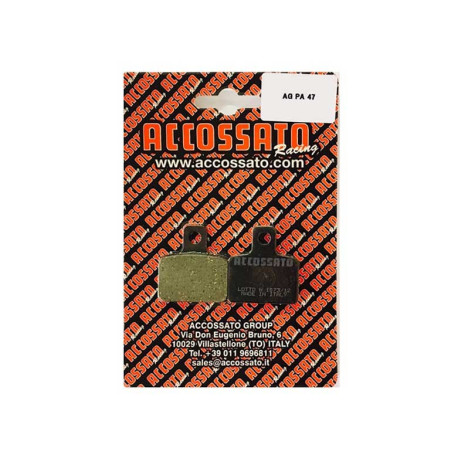 Plaquette De Frein avant (ou arrière suivant modèle) Accossato AGPA47 (dimension