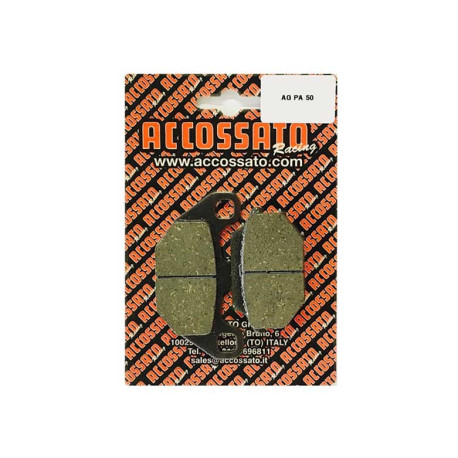 Plaquette De Frein avant (ou arrière suivant modèle) Accossato AGPA50 (dimension