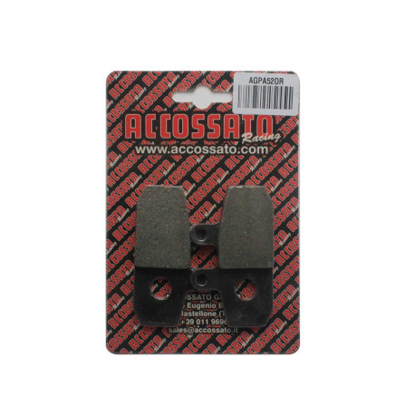 Plaquette De Frein avant (ou arrière suivant modèle) Accossato AGPA52 (dimension