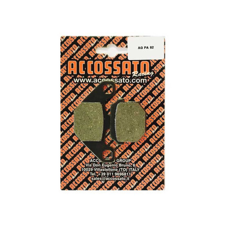 Plaquette De Frein avant (ou arrière suivant modèle) Accossato AGPA82 (dimension