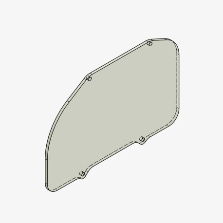 PLEXIGLASS DE RECHANGE PROTECTION TABLEAU DE BORD BONAMICI RACING