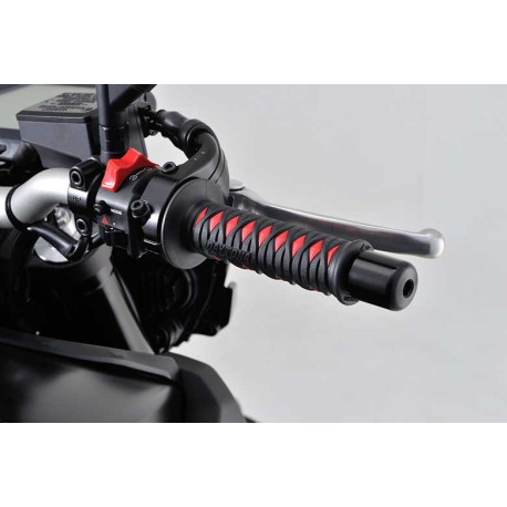 POIGNEES DAYTONA KATANA ROUGE 22MM